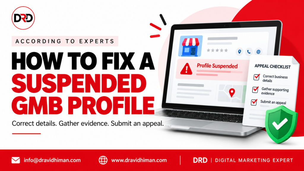 How to fix a suspended GMB profile: correct details, gather evidence, and submit an appeal